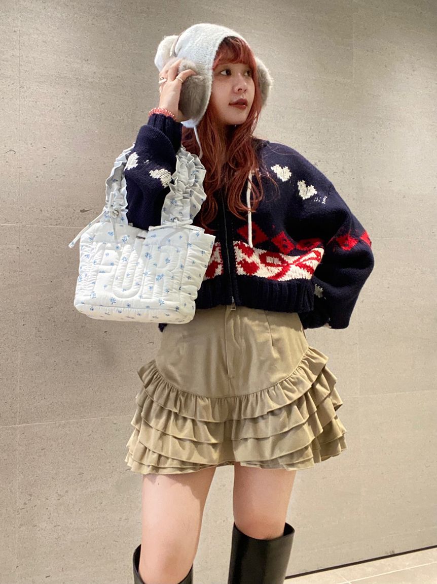 リボンカウチンニットカーディガン(ニット)｜トップス｜FURFUR（ファー