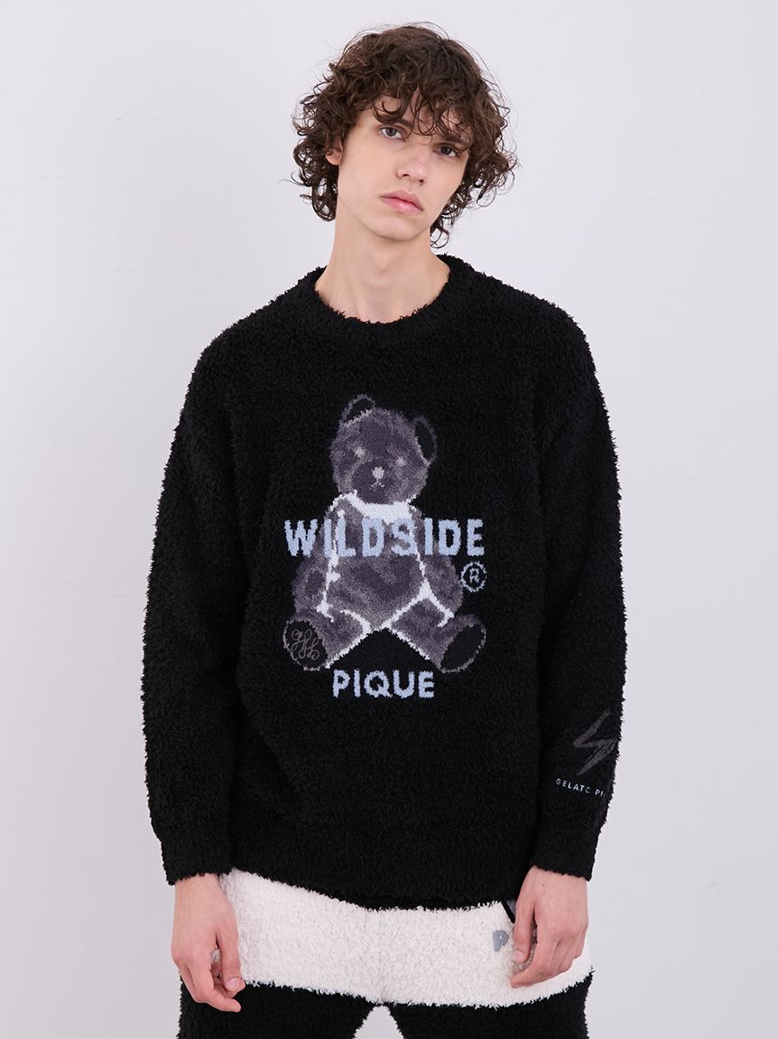 WILDSIDE】【UNISEX】ジェラートベアジャガードプルオーバー｜ルーム