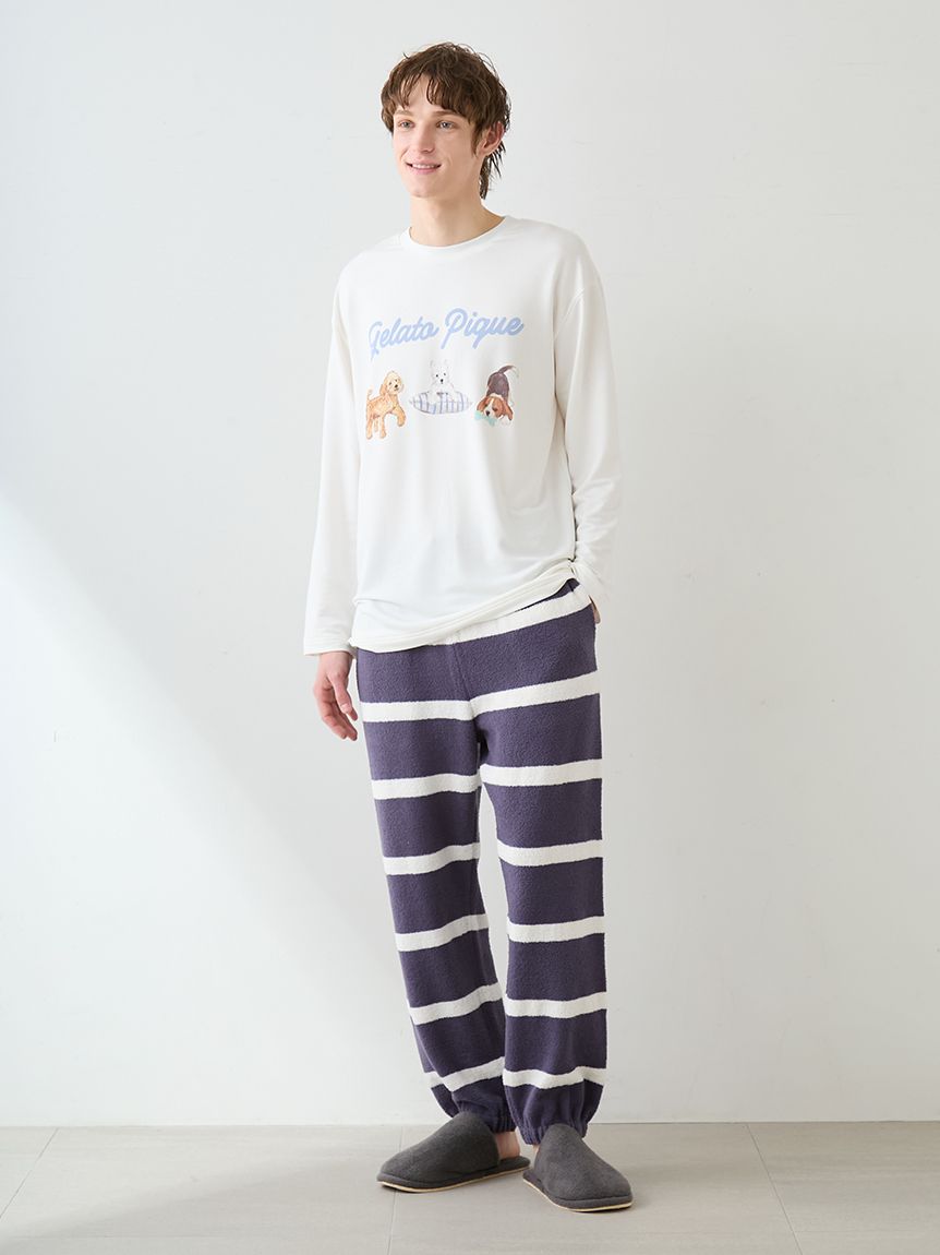 ONLINE限定】【UNISEX】エアリーモコプレイフルDOGジャガードプル