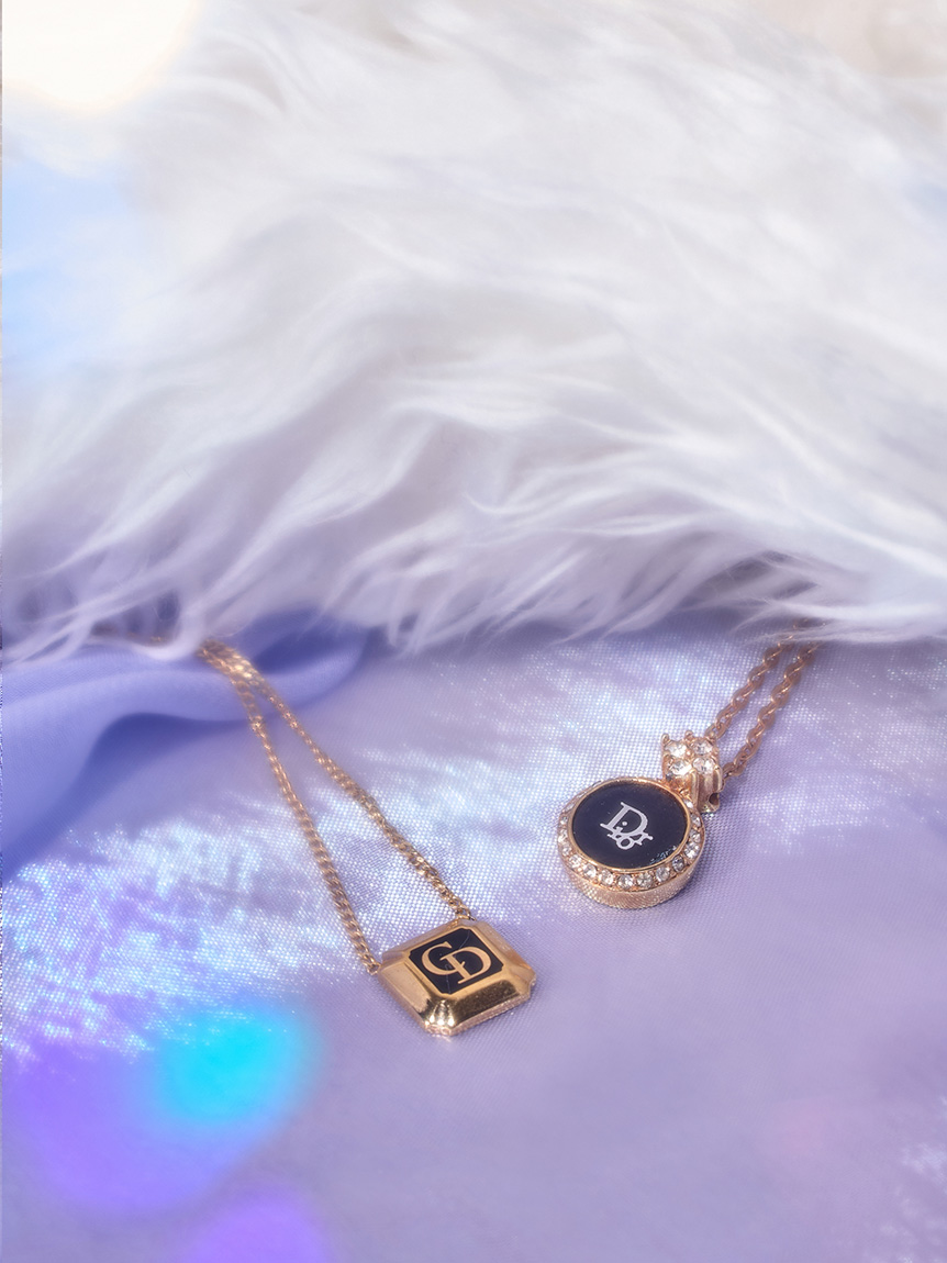 Christian Dior CDロゴネックレス(ヴィンテージアクセサリー