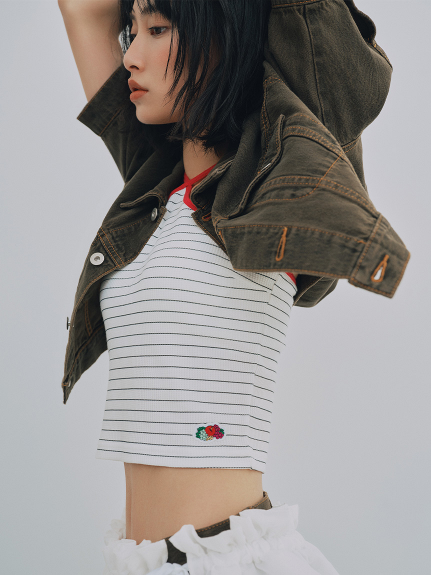 LILY BROWN Lingerie×FRUIT OF THE LOOM】ホルターネックカップイン