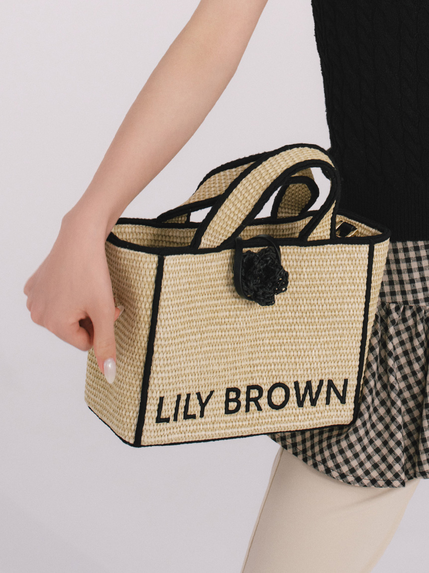 LILY BROWN×MARY QUANT】ジュートロゴトート(バッグ)｜LILY BROWN
