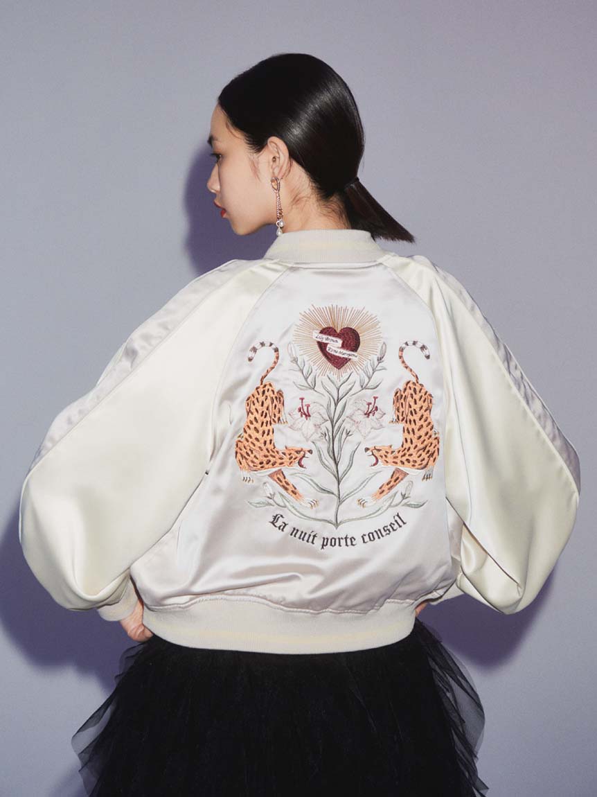 LILY BROWN×KEITA MARUYAMA】エンブロイダリーリバーシブルスカジャン