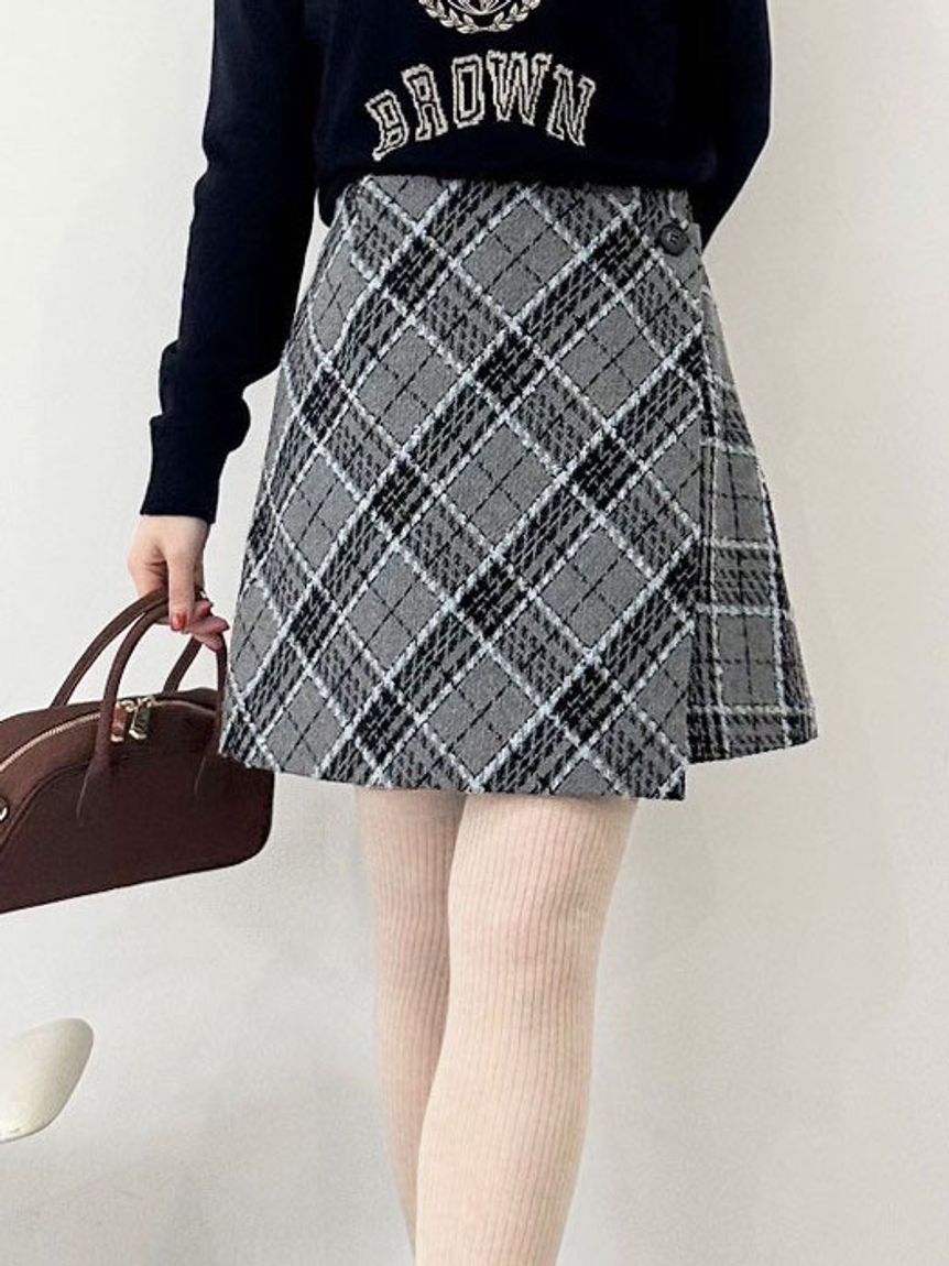 WEB限定サイズ2】ロービングチェックスカショーパン(スカートパンツ