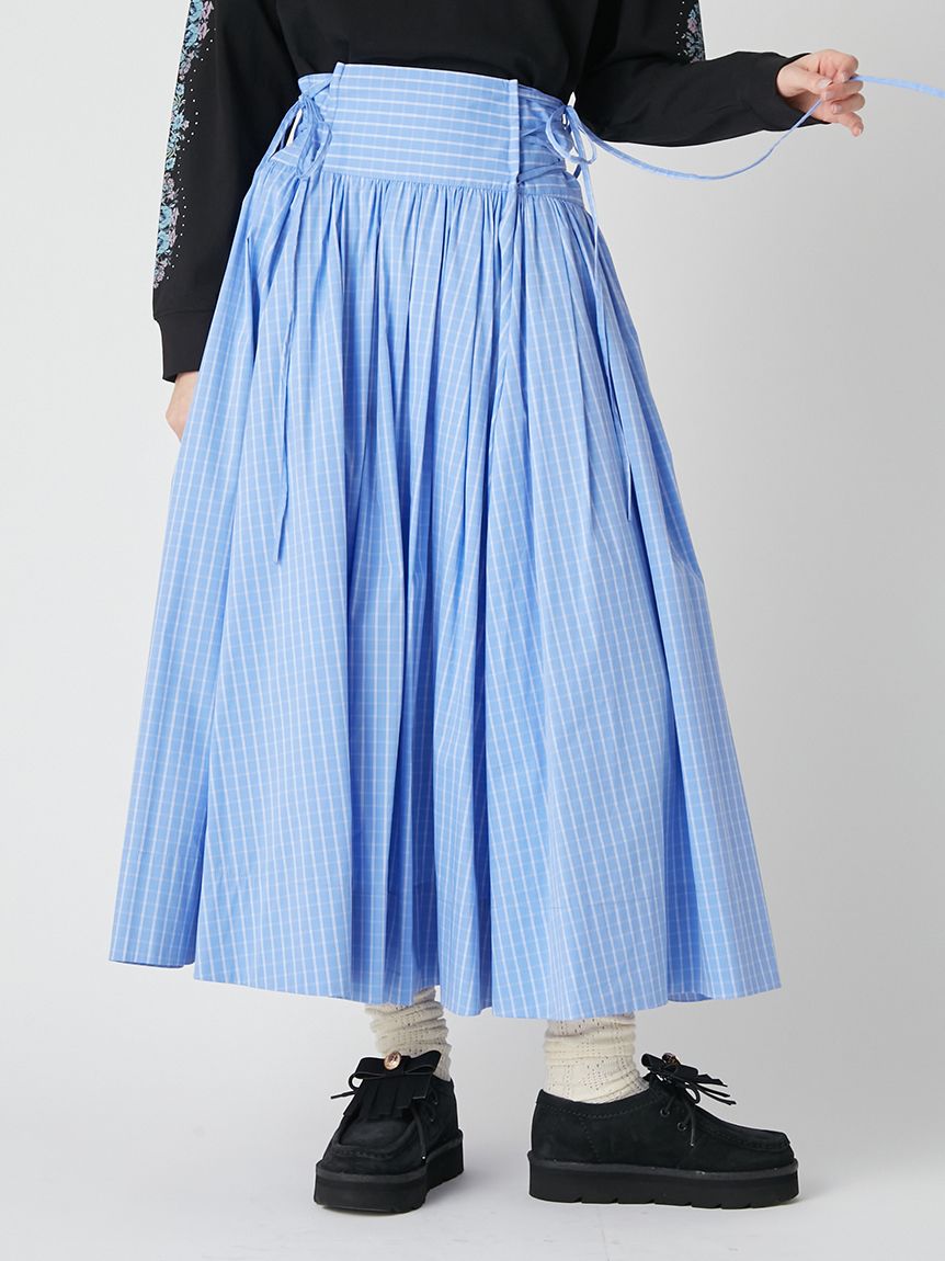 2wayボリュームシャツスカート(ロングスカート)｜スカート｜LILY