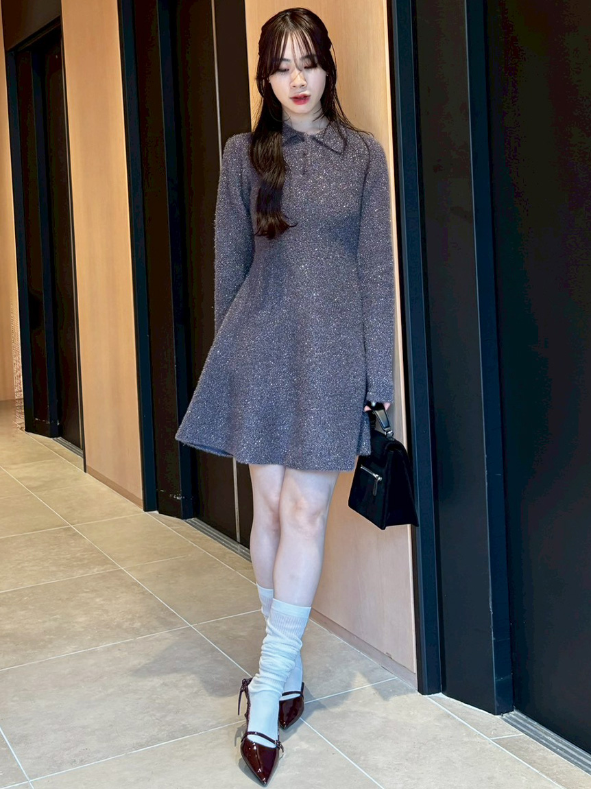 ラメニットワンピース(ニットワンピース)｜ワンピース｜LILY BROWN