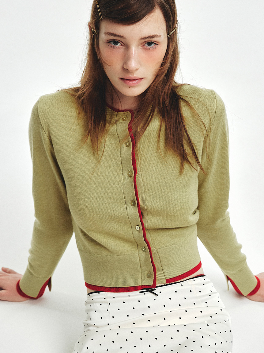 カシミアブレンドレイヤードカーディガン(カーディガン)｜トップス