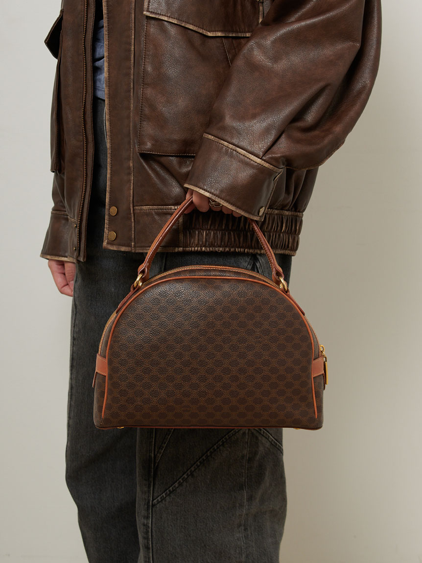 CELINE マカダムモノグラムハンドバッグ(ヴィンテージバッグ