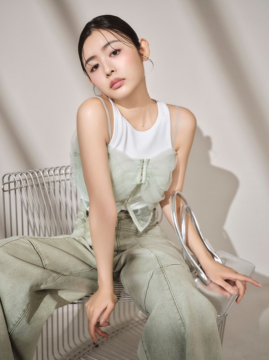 LILY BROWN Lingerie】カップインアメスリ/サントーニ(タンクトップ