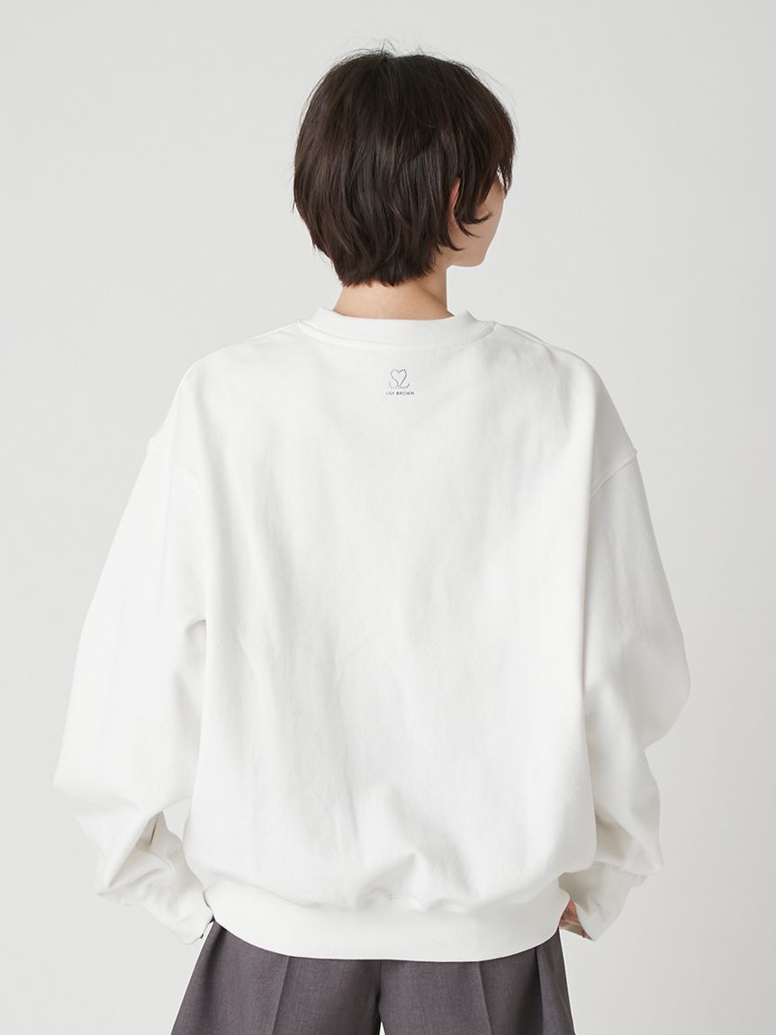 LILY BROWN×Hearts2Hearts】コラボレーションビジューロゴスウェット