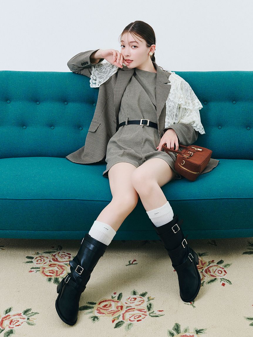 3バックルミドルブーツ(ブーツ)｜シューズ｜LILY BROWN（リリー