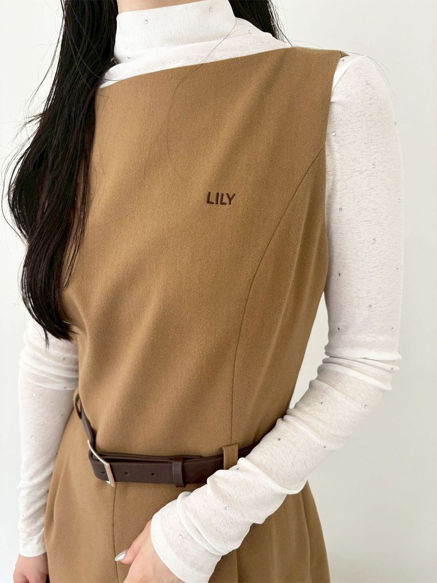 ベルト付きミニロンパース(オールインワン)｜ワンピース｜LILY BROWN