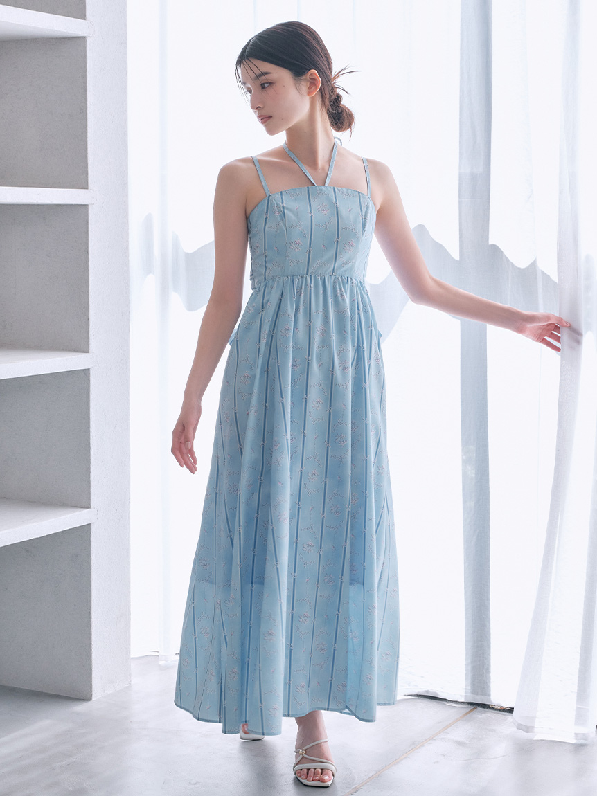 WEB限定00サイズ】ボリュームリボン2wayワンピース(マキシ・ロング