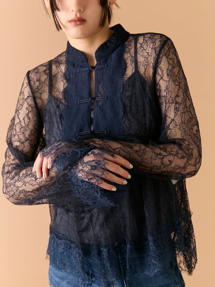 レースチャイナブラウス(シャツ・ブラウス)｜トップス｜LILY BROWN