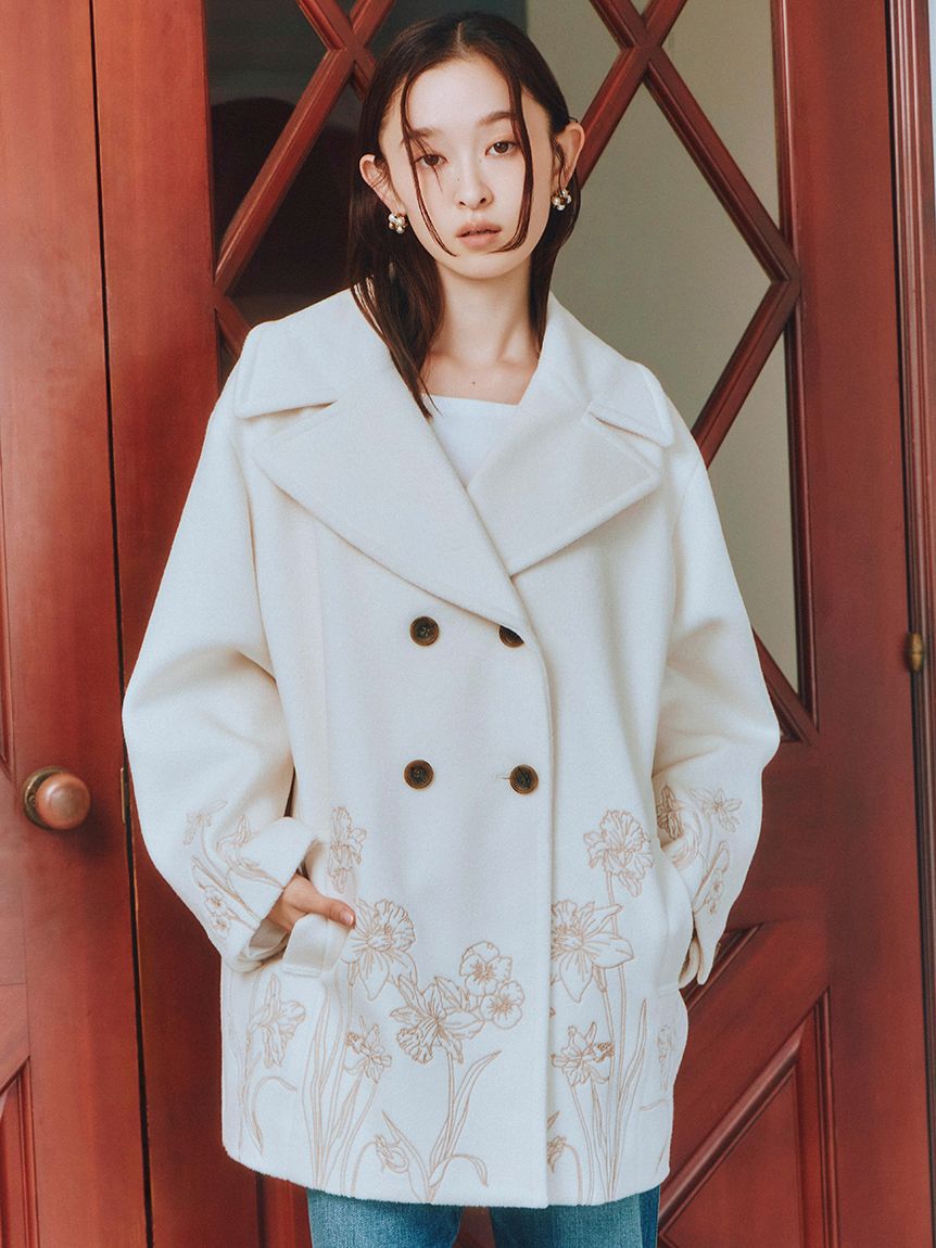 エンブロイダリーコクーンコート(コート)｜アウター｜LILY BROWN