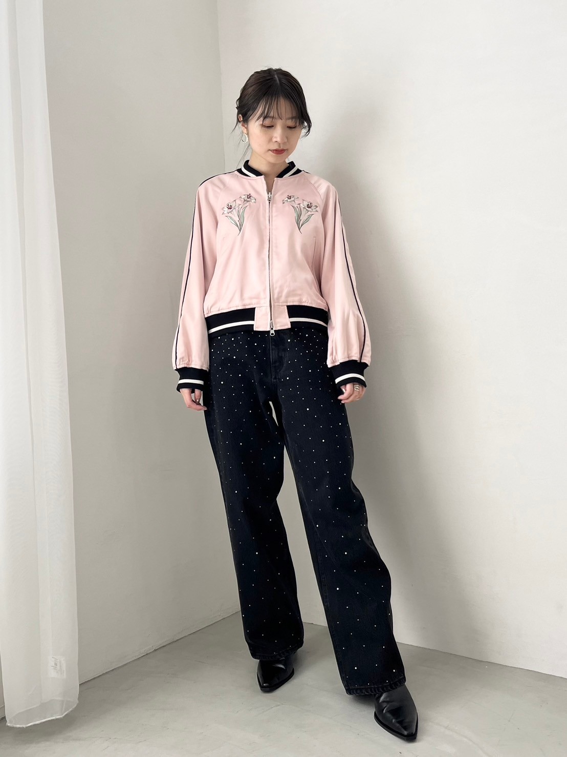 LILY BROWN×KEITA MARUYAMA】エンブロイダリーリバーシブルスカジャン