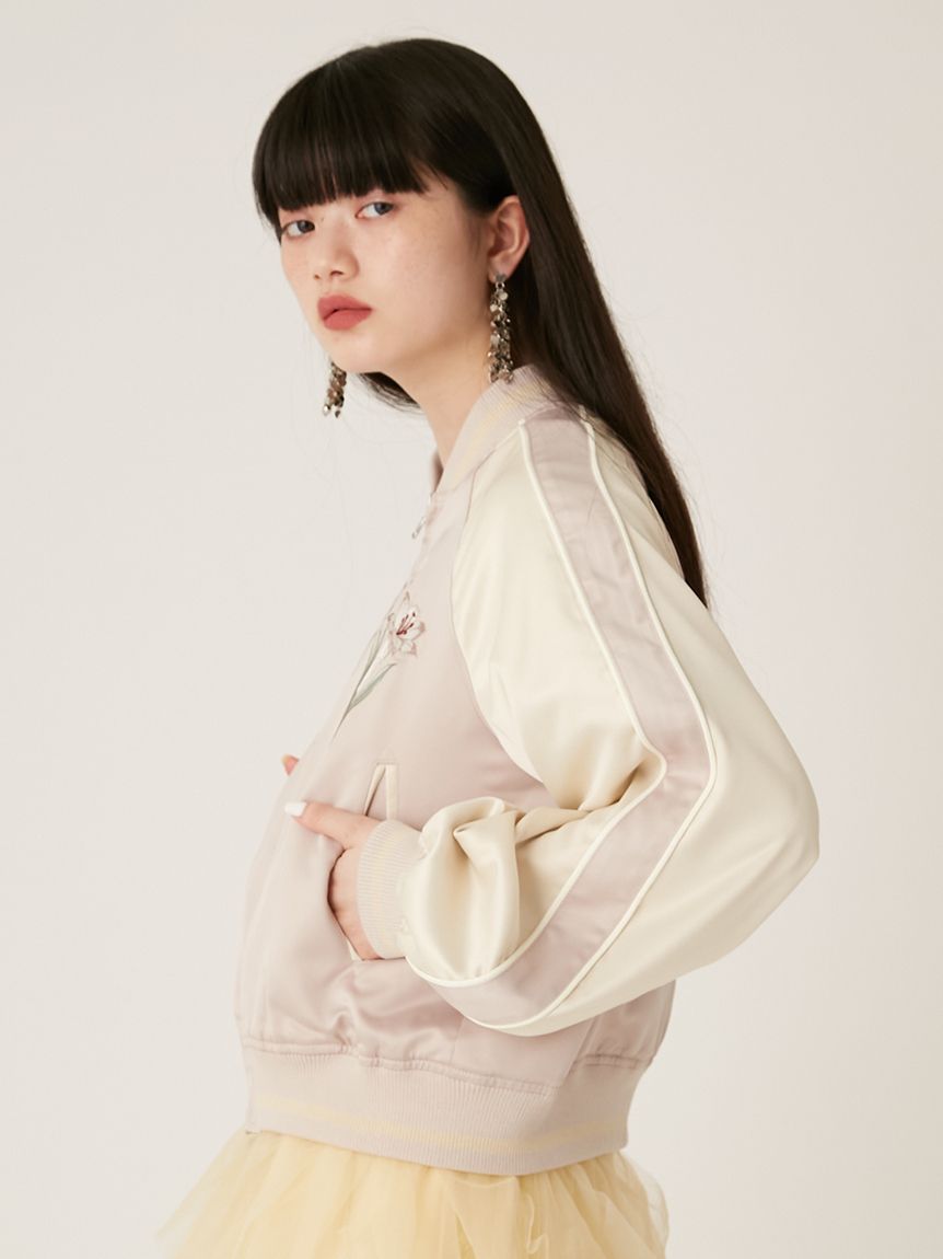 LILY BROWN×KEITA MARUYAMA】エンブロイダリーリバーシブルスカジャン