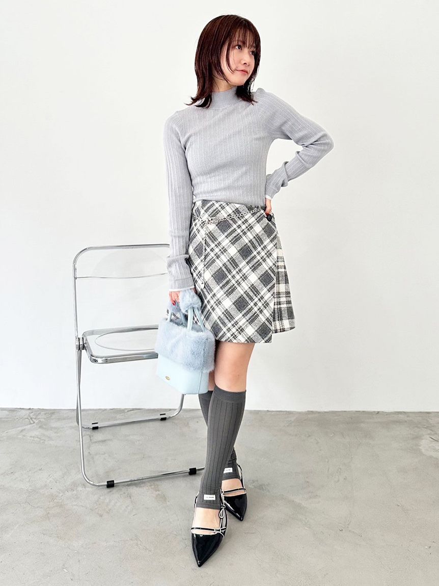 WEB限定サイズ2】ロービングチェックスカショーパン(スカートパンツ