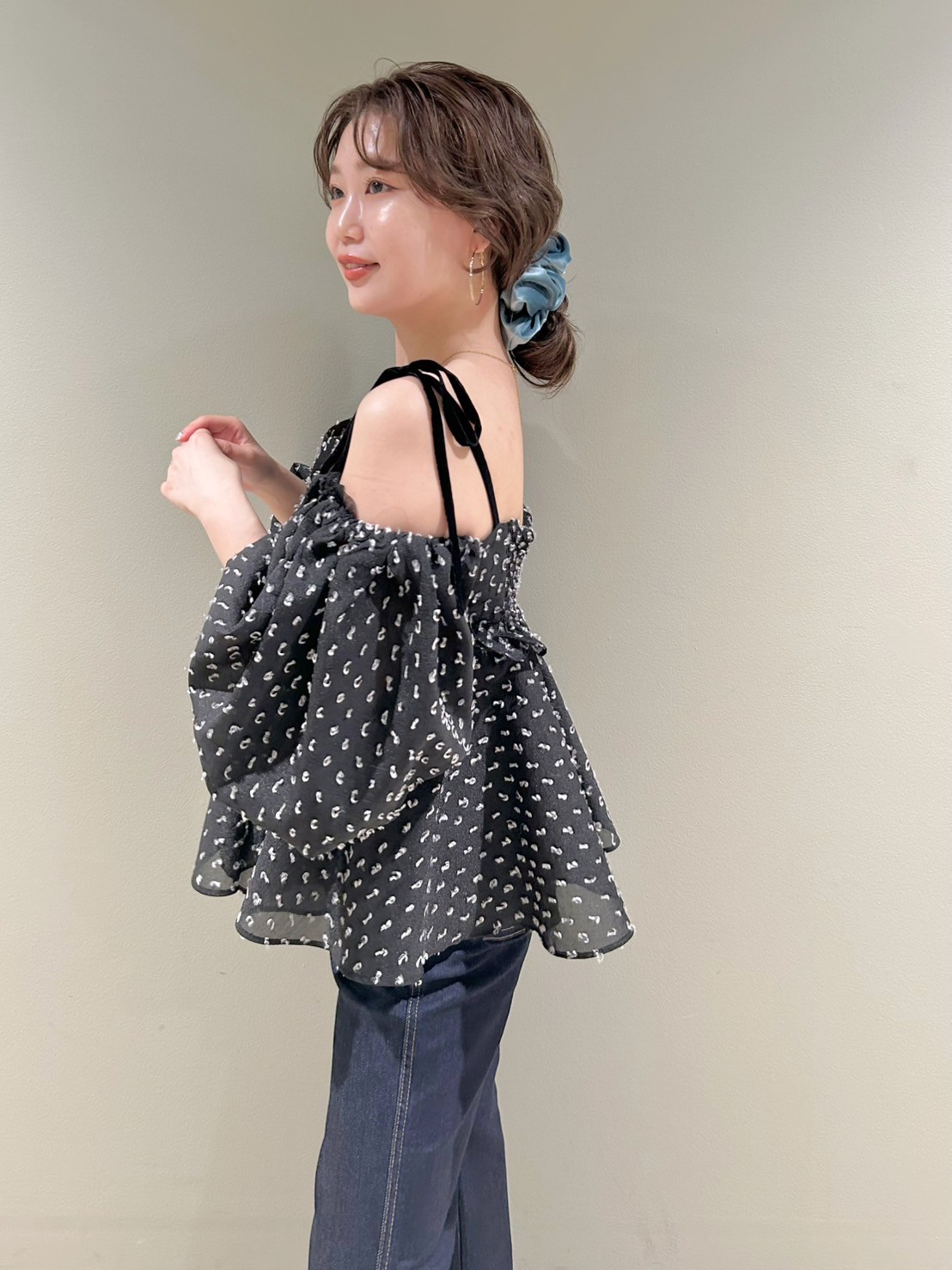 3wayジャガードペプラムビスチェ(シャツ・ブラウス)｜トップス｜LILY