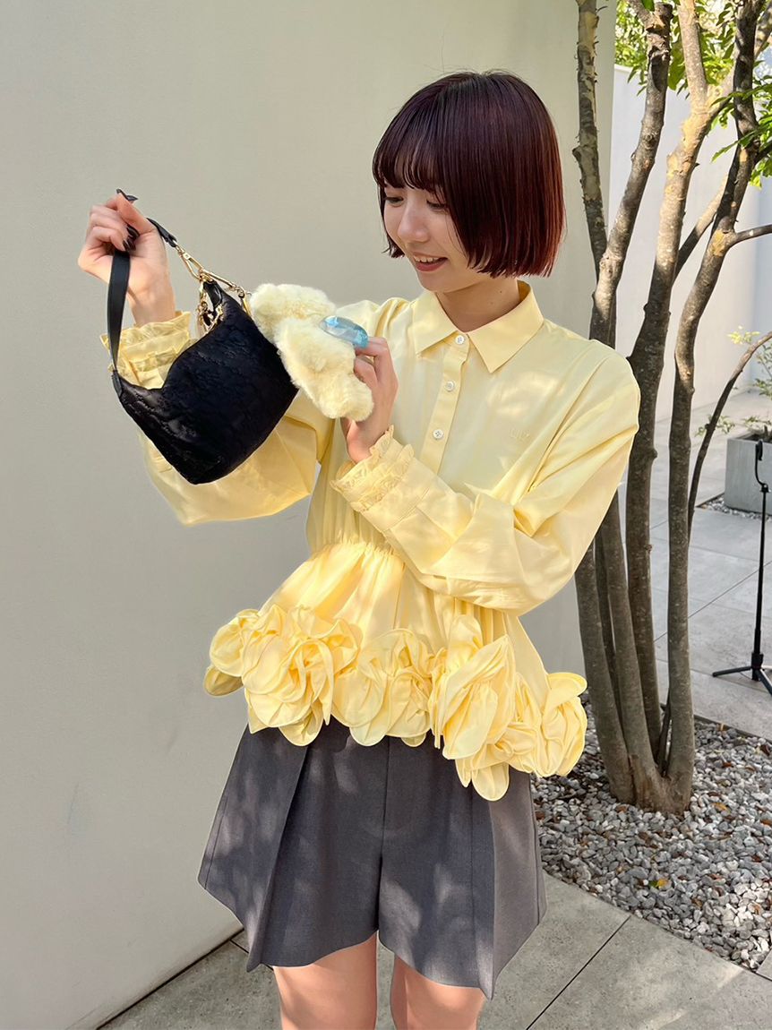 ホイップフリルヘムブラウス(シャツ・ブラウス)｜トップス｜LILY BROWN