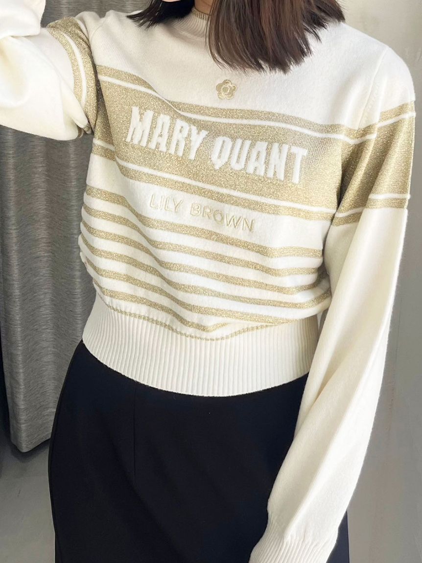 WEB限定カラー】【LILY BROWN×MARY QUANT】バリエジャガードニット