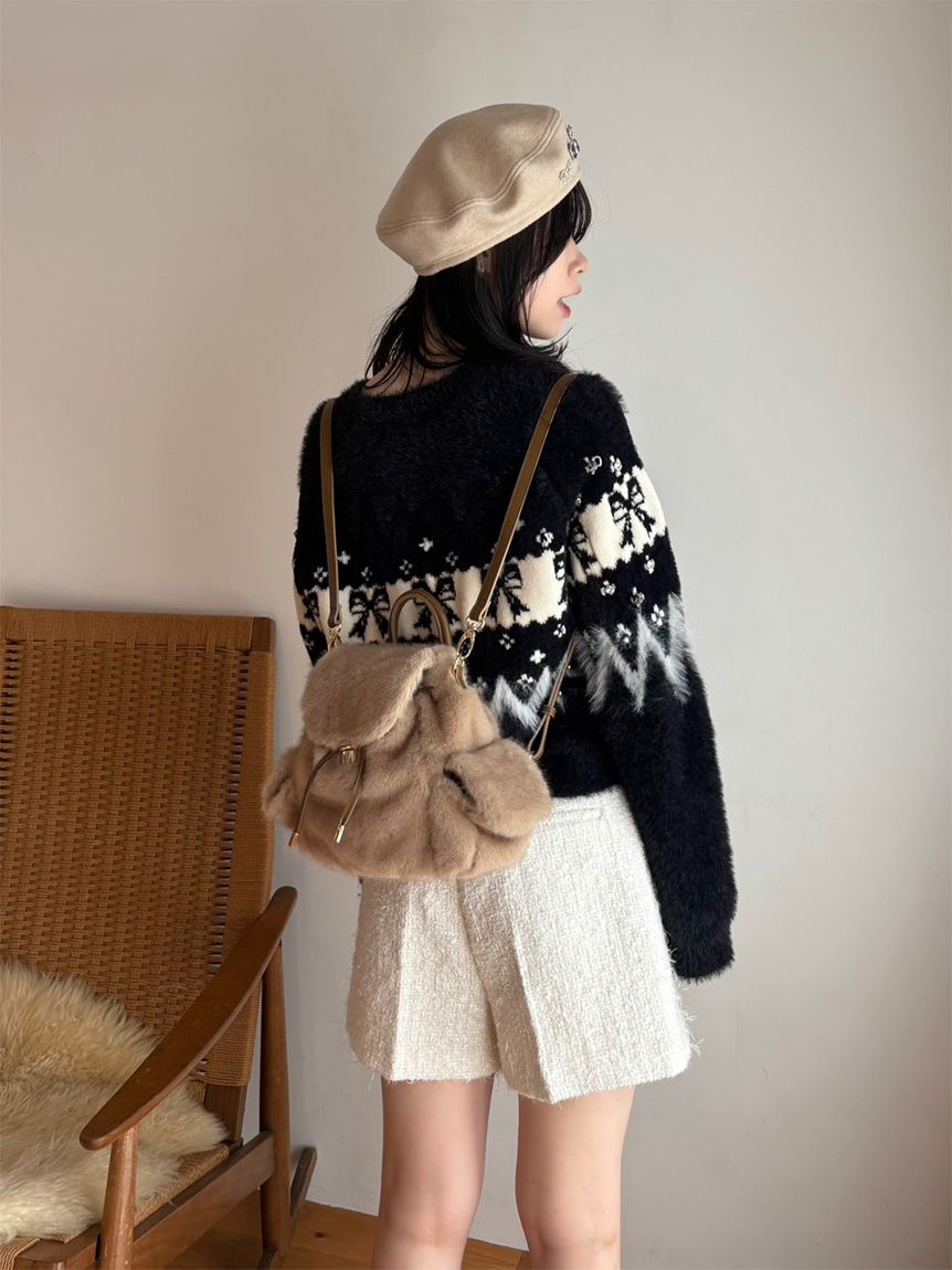 L.B CANDY STOCK]リボンビジューニット(ニット)｜トップス｜LILY BROWN