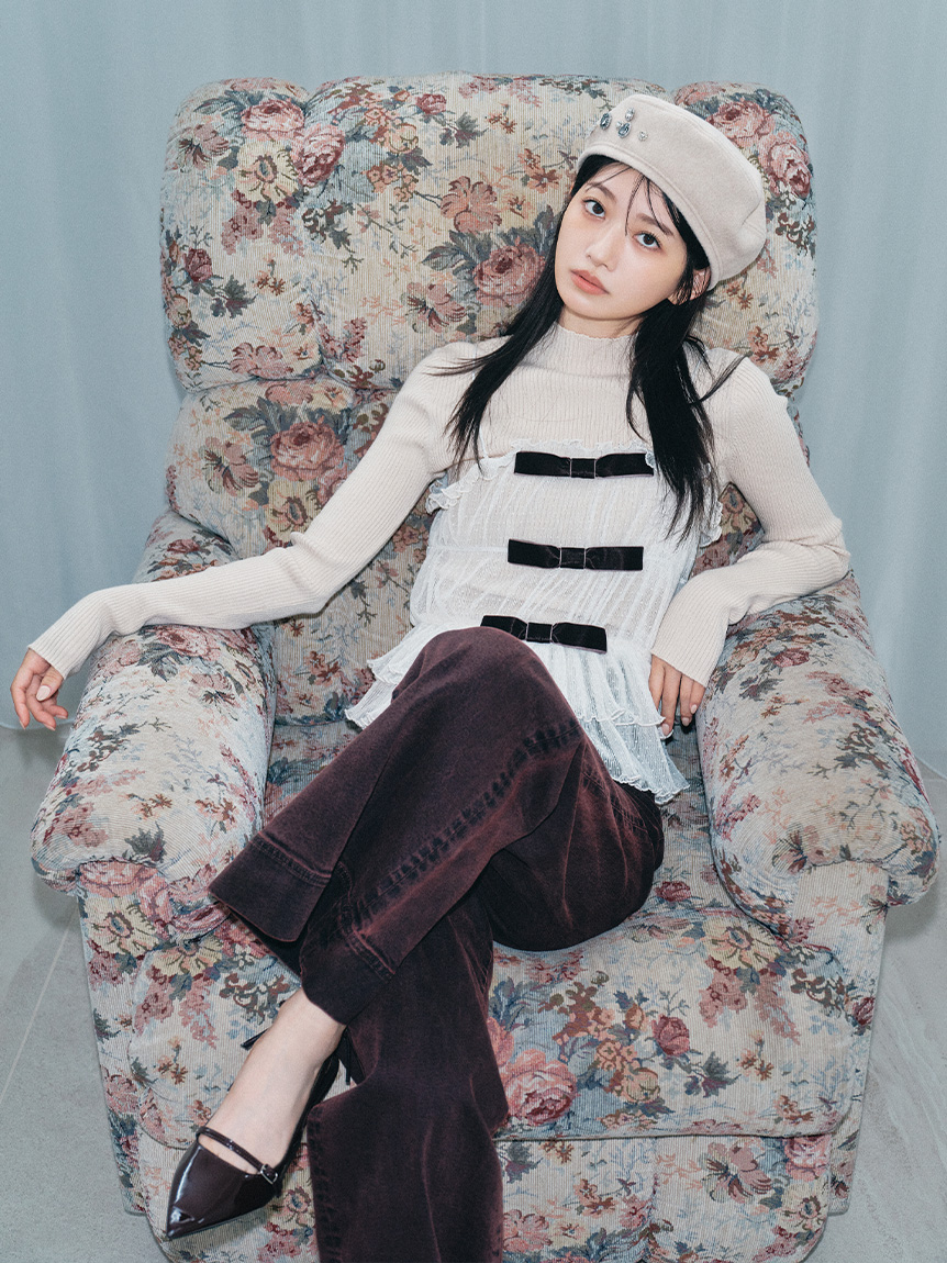 リボンビスチェセットニットトップス(ニット)｜トップス｜LILY BROWN