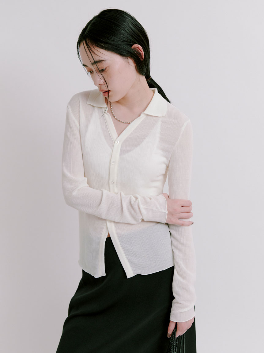 スクエアパターンニットCD(カーディガン)｜ルームウェア｜MIESROHE