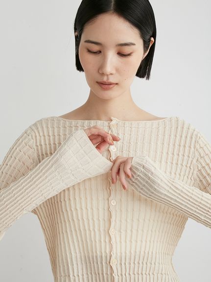 スクエアパターンニットCD(カーディガン)｜ルームウェア｜MIESROHE