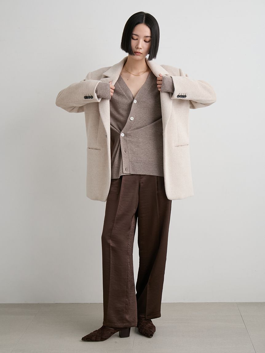 ウール2WAYカシュクールニットカーデ(カーディガン)｜トップス