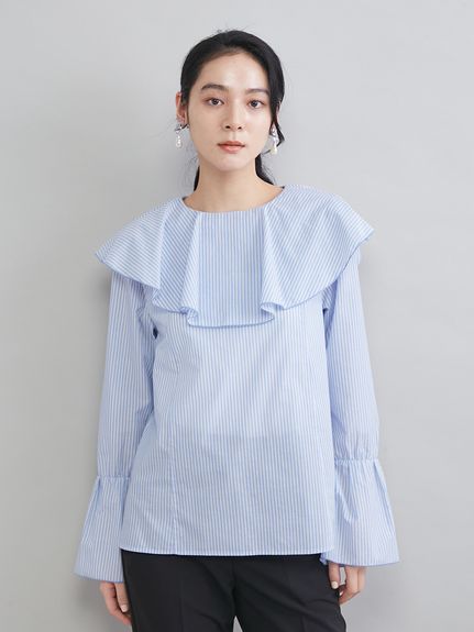 ラッフルカラーシアーブラウス(ブラウス)｜トップス｜Mila Owen（ミラ