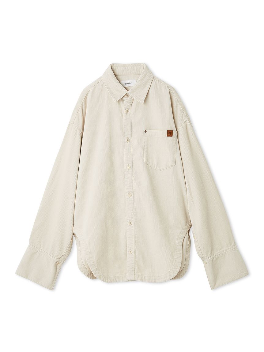 カーブヘムオーバーシャツ(シャツ)｜トップス｜Mila Owen（ミラ