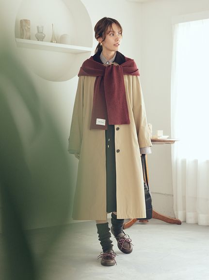Aラインステンカラーコート(ロングコート)｜アウター｜Mila Owen