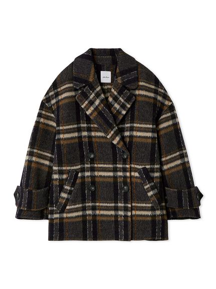 woolコクーンシルエットピーコート(ハーフコート)｜アウター｜Mila