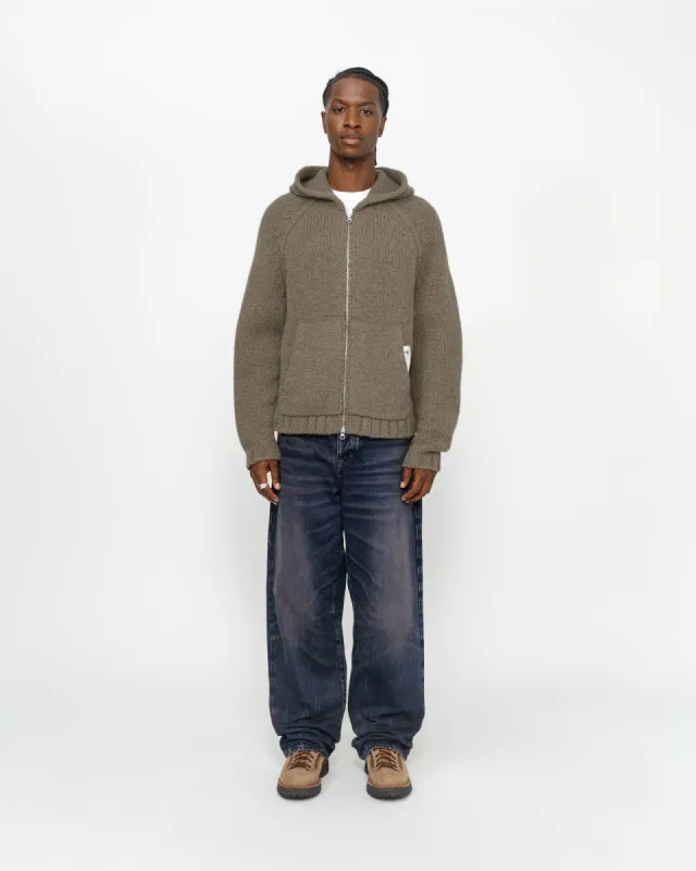 CHUNKY KNIT ZIP HOODIE | Parallel