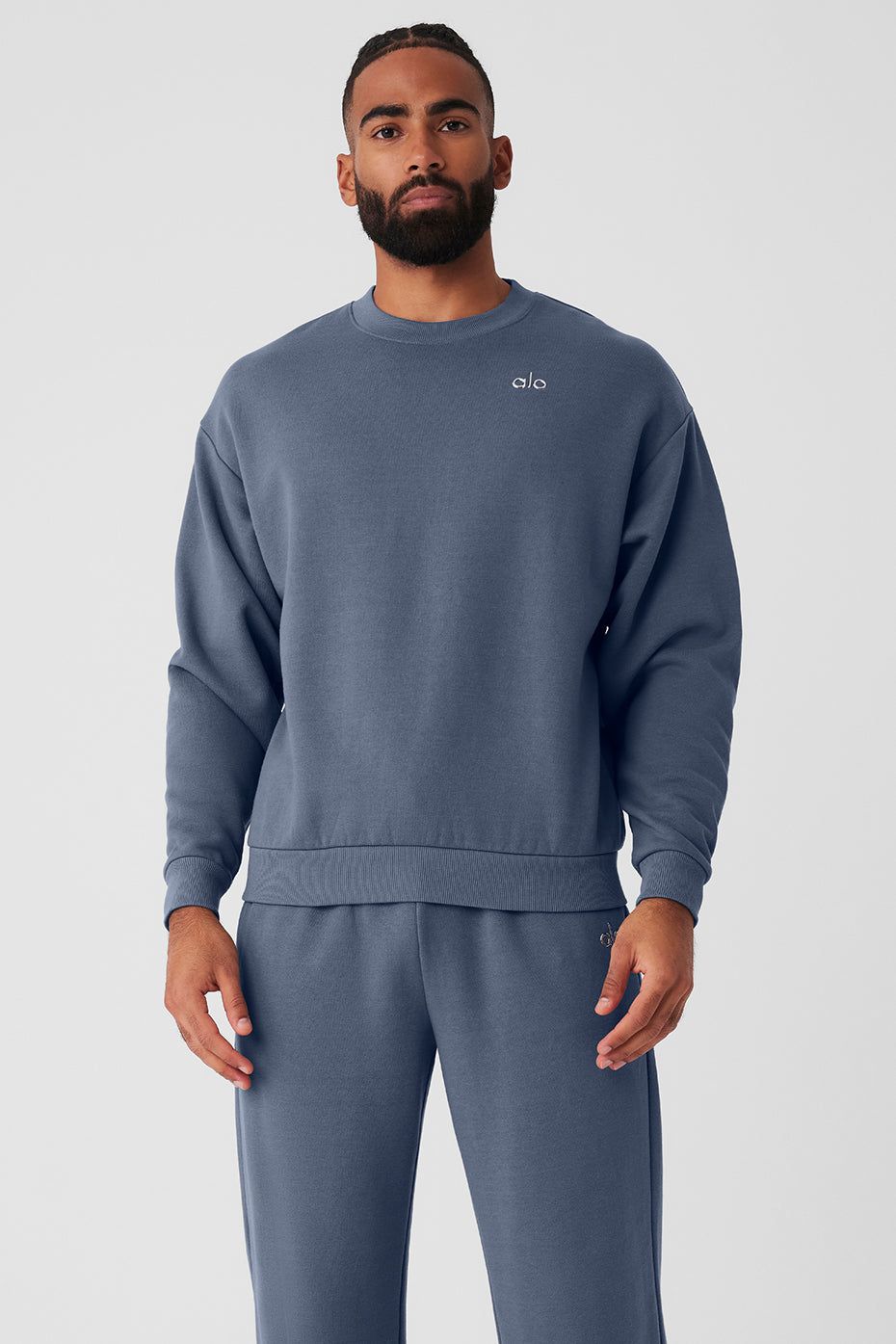 Accolade Crew Neck Pullover - Bluestone | Parallel