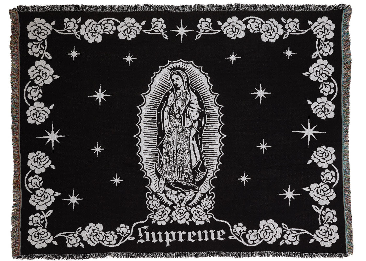 Supreme Virgin Mary Blanket Black Fall/Winter 2018