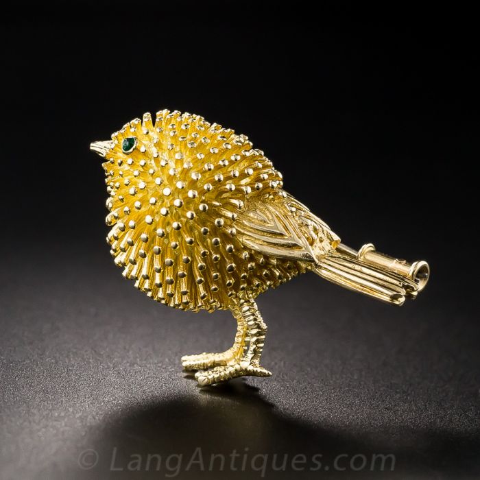 French Tiffany and Co. Birdie Brooch