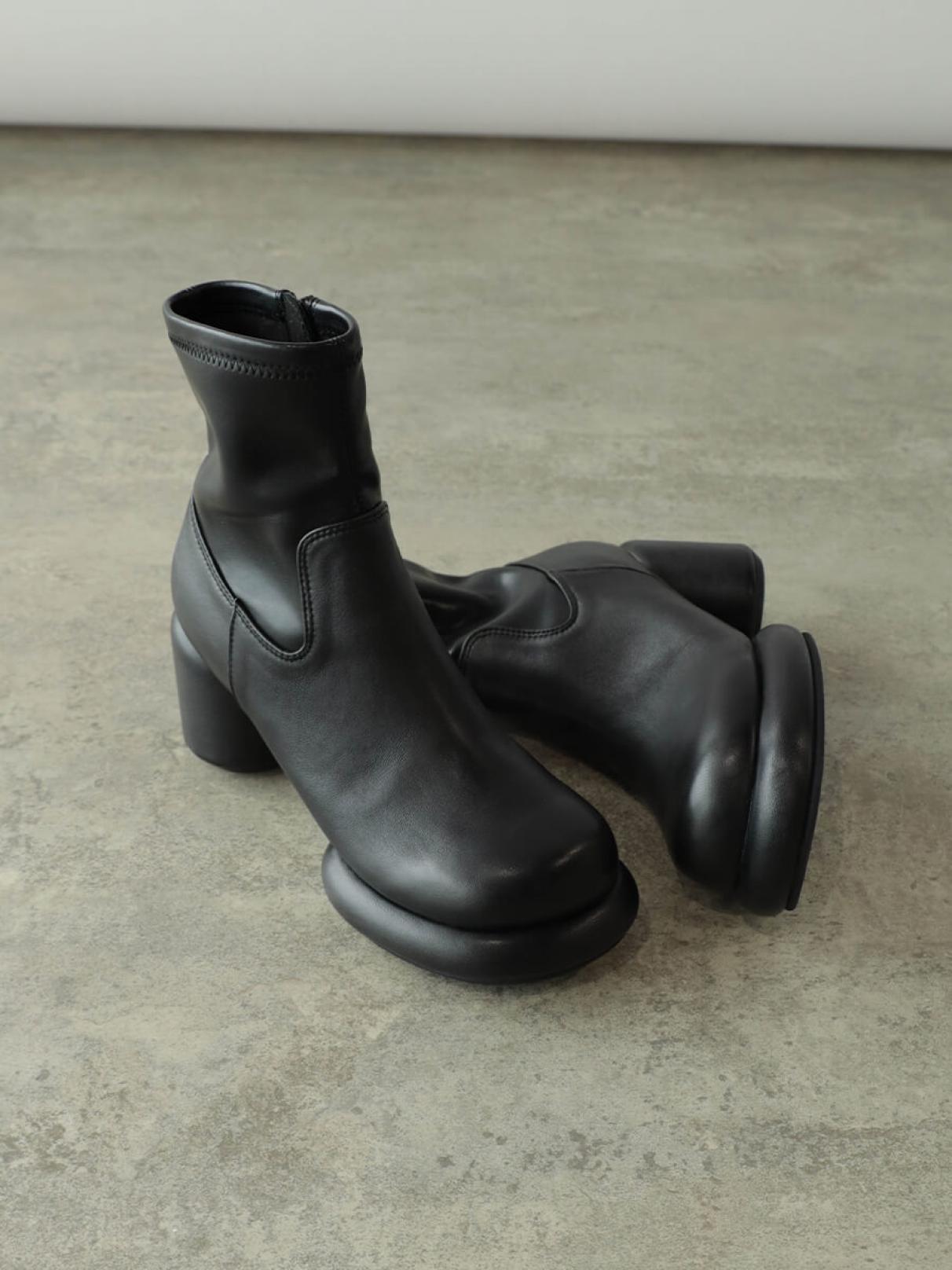 インサイドジッパーチャンキーブーツ - ALL BLACK×RADIATE - RADIATE