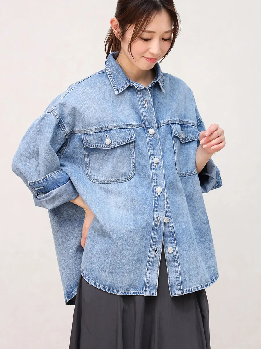 ヴィンテージライクデニムシャツ - CLOVE - CLOVE｜YAMADAYA STORE