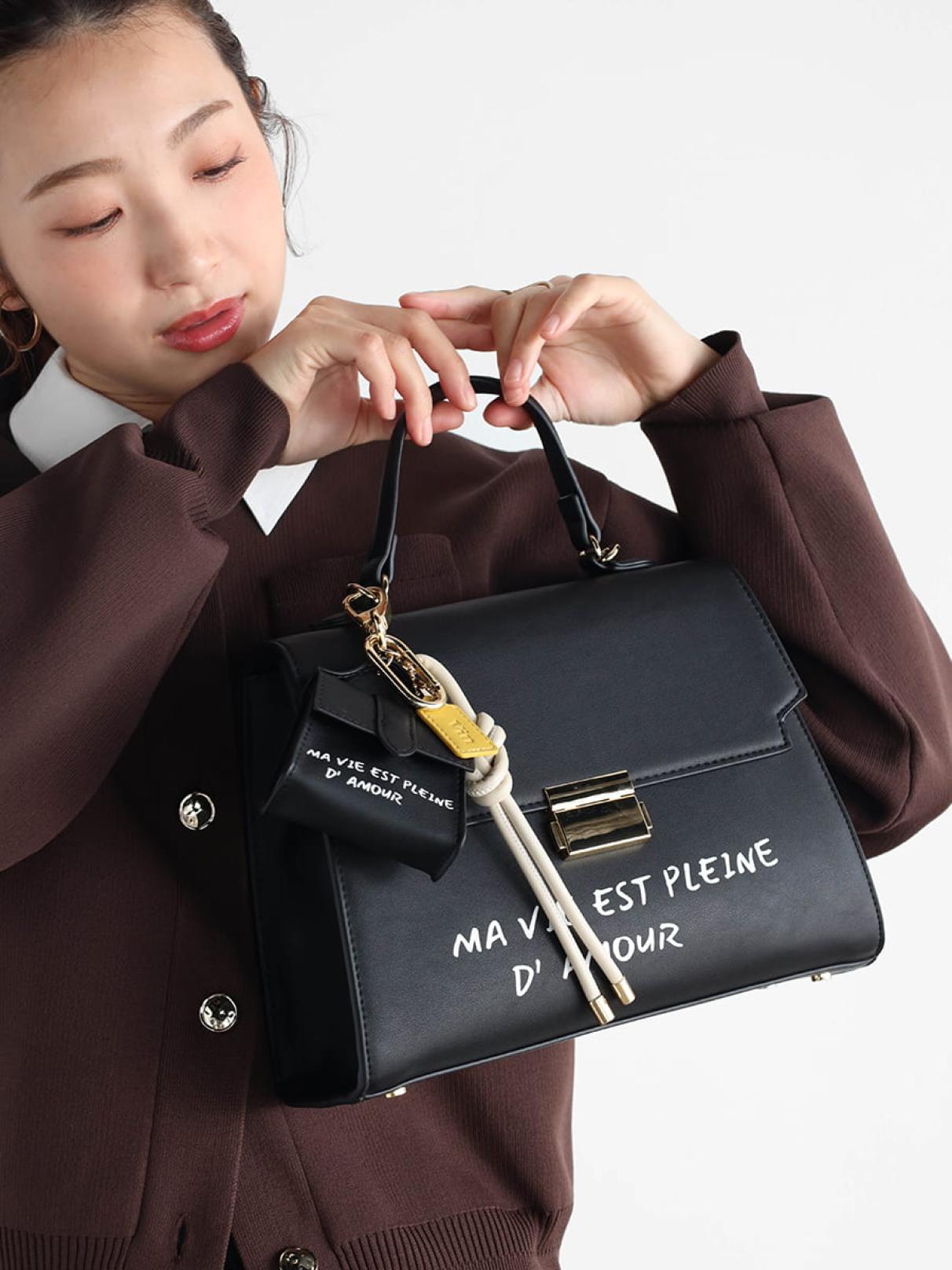 メッセージプリント2wayスクエアバッグ - Vin - Vin｜YAMADAYA STORE