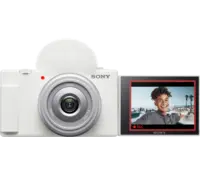 Sony ZV-1F Vlog Camera for Content Creators and Vloggers, White