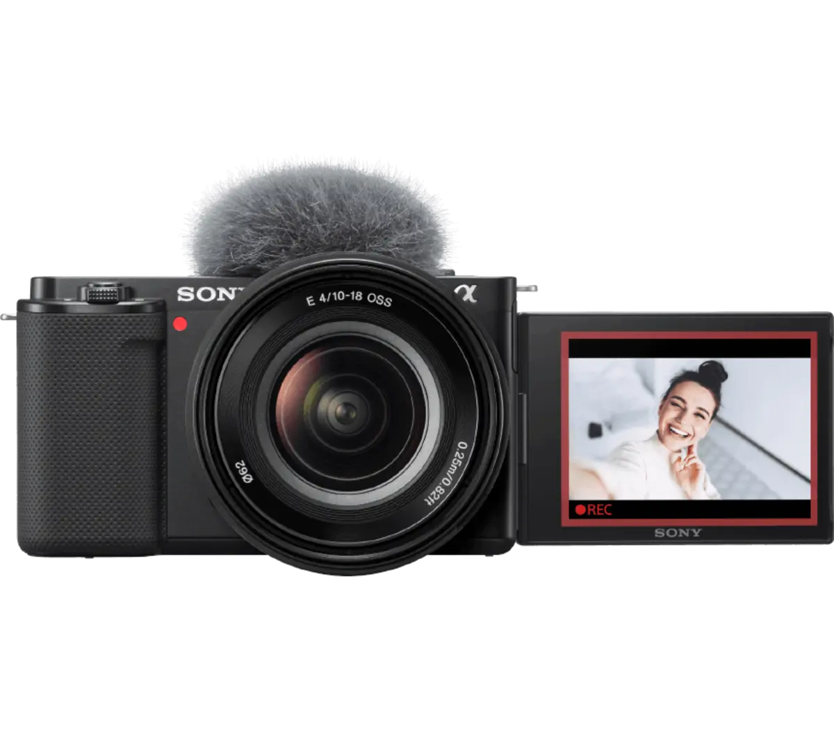 Sony ZV-E10 Mirrorless Vlog Camera Body (Black) & Lens|ILCZVE10L/B