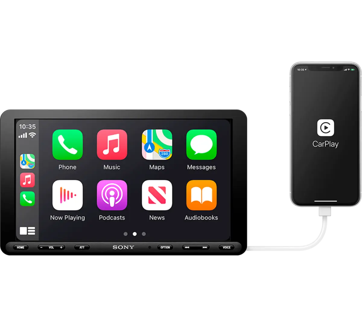 Sony 8.95” (22.7 cm) Media Receiver with CarPlay/ Android Auto