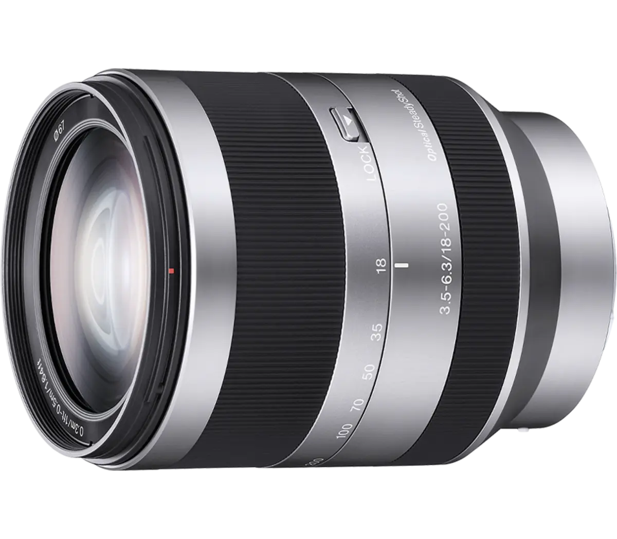 Sony E 18–200 mm F3.5-6.3 OSS APS-C Telephoto Zoom Lens with Optical