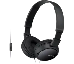 Sony ZX Series Wired On-Ear Headphones with Mic, Black | MDRZX110AP