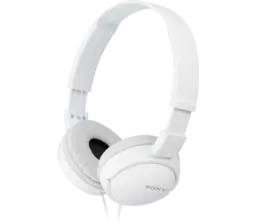 Sony ZX Series Wired On-Ear Headphones, White | MDRZX110