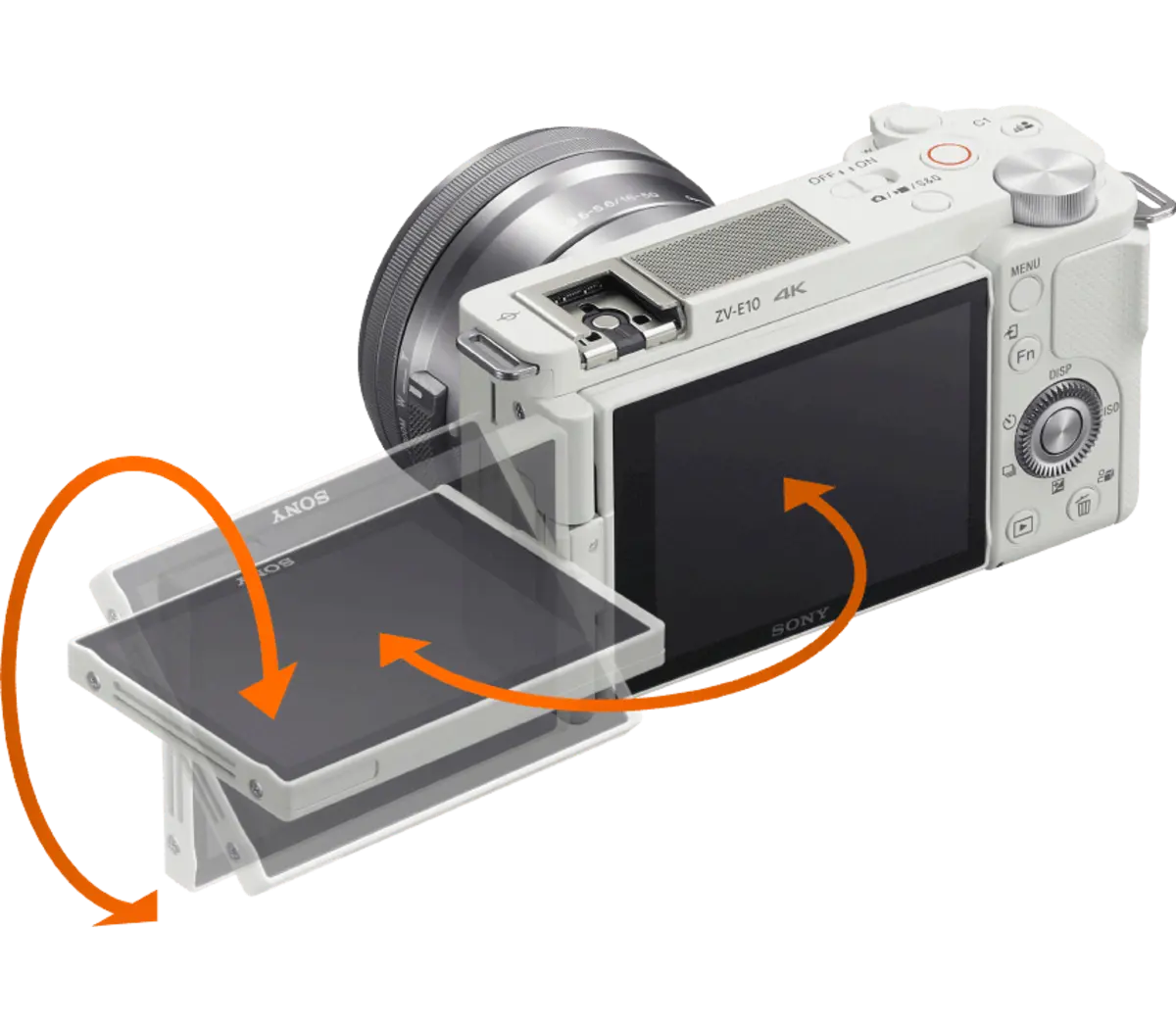 Sony Alpha ZV-E10 Mirrorless Vlog Camera (White) | ILCZVE10/W