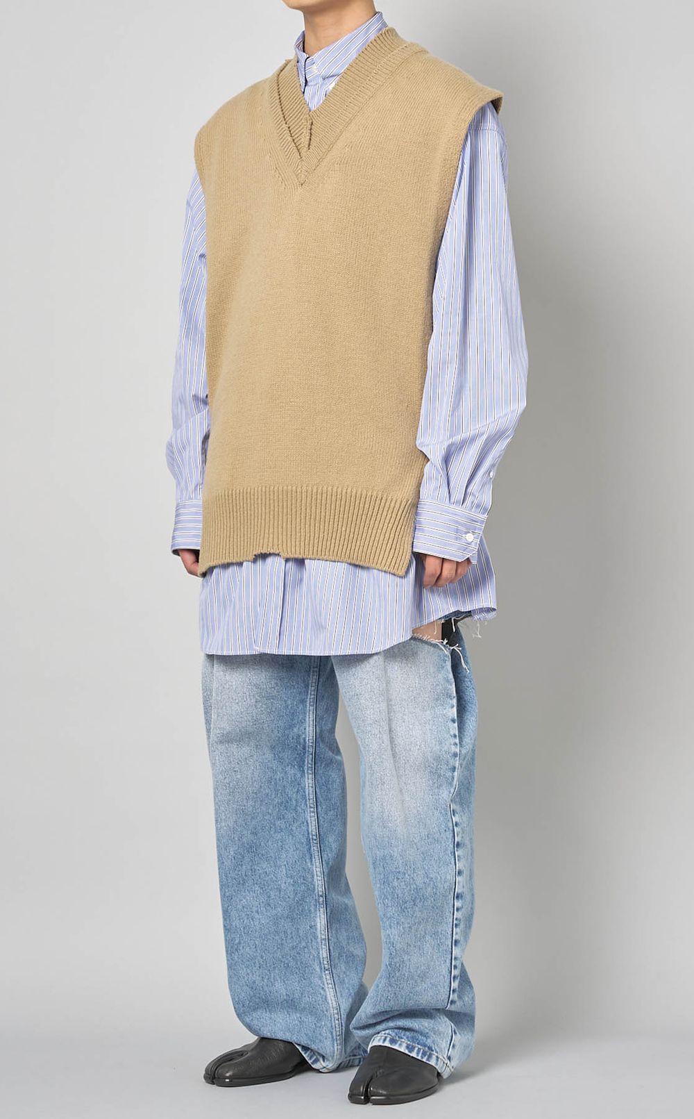 Maison Margiela｜サイドスリットVネックニットベスト