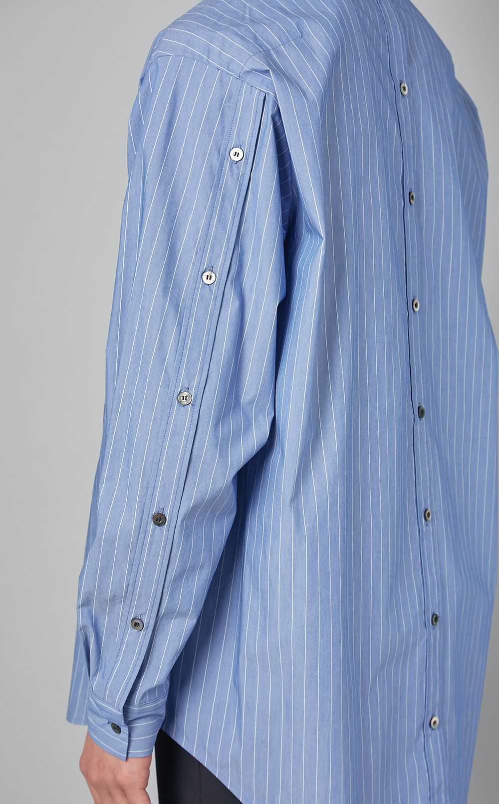 UJOH｜フルオープンストライプシャツ